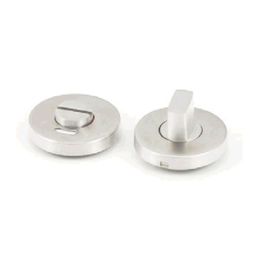 ENTREE ROND Qtec PLUS avec indication rouge/blanc WC - Ø50x8mm - inox - ep40-60mm - sc metal Photo du produit BIGPIC L