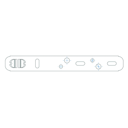 PATTE de FIXATION Qtec ALU-PVC 240x30x2 Photo du produit BIGPIC L