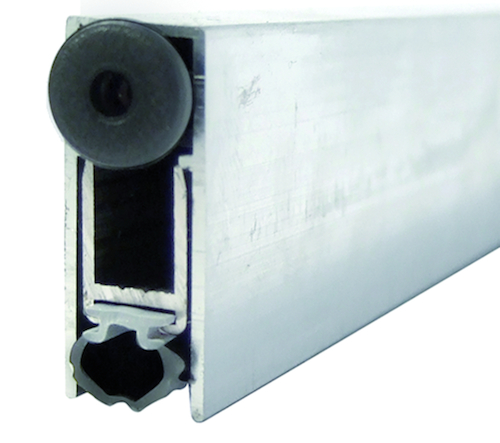BAS DE  PORTE DIKTO pr BOIS avec BROSSE 830>630mm - l12xh30mm - avec vis a bois Photo du produit BIGPIC L