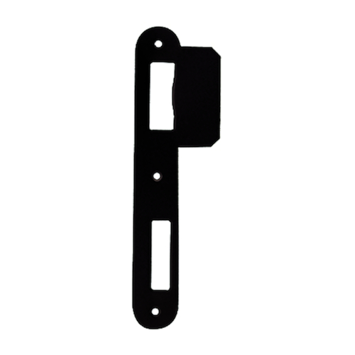 GÂCHE Qtec lançant-dormant G/DR projet 170x24x1,5mm-lèvre 39mm-R9T05 noir struct-arrondi Photo du produit BIGPIC L