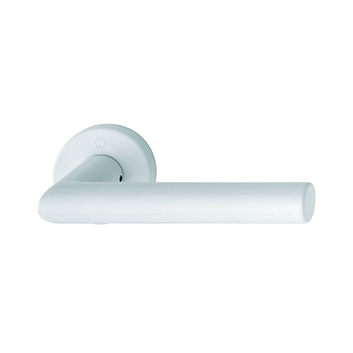 GN BEQ/BEQ 1400Z/42KV L-90° AMSTERDAM sans rosace clé - ep37-42mm - F9016M blanc mat Photo du produit BIGPIC L