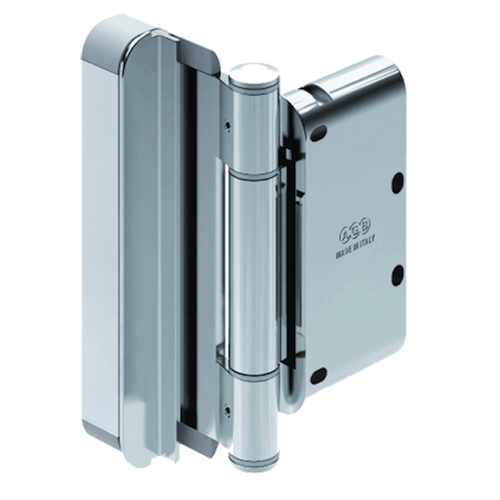 CHARNIERE R4 MOD10 pr BOIS Ø20mm - R9005 noir mat - 160kg-pr 10/12mm joint Photo du produit BIGPIC L
