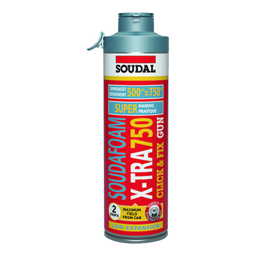 MOUSSE SOUDAFOAM Click&Fix 500ml  - X-TRA - low expansion Photo du produit BIGPIC L