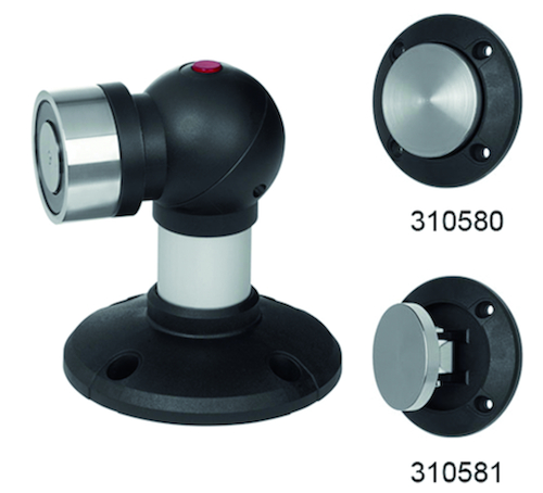 ELECTRO-AIMANT 830 MONT MURAL OU AU SOL 110-190MM 24V CC - 100% ED - IP55 - force 50kg - bouton Photo du produit BIGPIC L