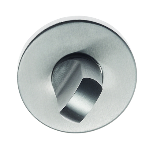 ENTREE ROND ROUGE/BLANC TL0155 CLASSE 3 WC - Ø53x6mm - bouton 47mm - inox - ep35-44mm Photo du produit BIGPIC L