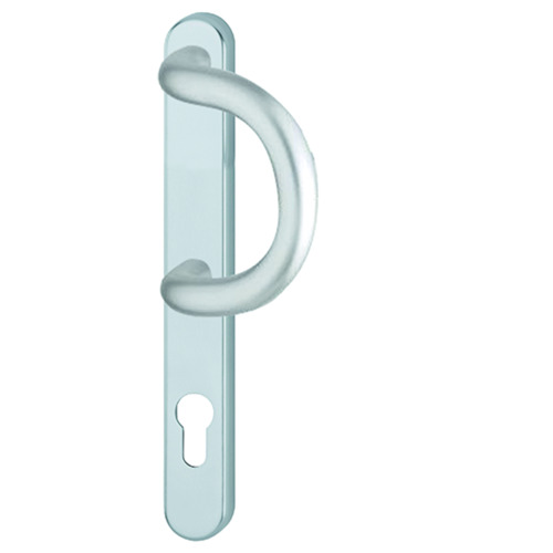 DEMI-GN TIRANT 538G EXT. 3347 92PZ - H245xL30xE10 - F9 inox look - ép. 72-82mm Photo du produit BIGPIC L