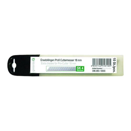 LAMES DE REMPLACEMENT greenteQ  18mm - jeu de 10pcs Photo du produit BIGPIC L
