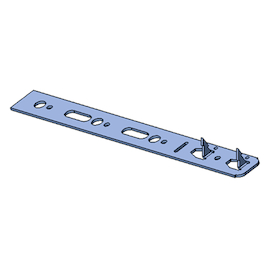 PATTES DE FIXATION 1-partie L240xL25xE2mm A39xB8xC16,7mm - bois lourd Photo du produit