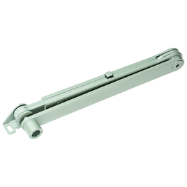 BRAS D'ANGLE pr FERME PORTE TS71-72-73-83 - argent - avec arret Photo du produit
