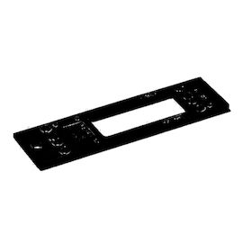 PLAQUE DE MONTAGE pr TS3000 R9005 noirmat Photo du produit