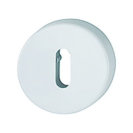 ENTREE ROND 42KVS BB - Ø52x9mm -blanc mat-ep37-42mm-ergot fix-sc pvc Photo du produit