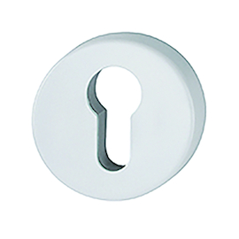 ENTREE ROND 42KVS PZ - Ø52x9mm -blanc mat-ep37-42mm-ergot fix-sc pvc Photo du produit