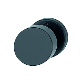 BOUTON 58/42KV/42KV FIXE SUR ROSACE noir mat - ep37-42mm - Ø50 - H48mm - rosØ52x8mm Photo du produit