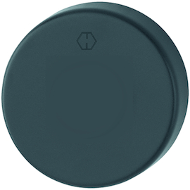 ENTREE ROND 42KVS AV - Ø52x9mm - noir mat-ep37-42mm-ergot fix-sc pvc Photo du produit