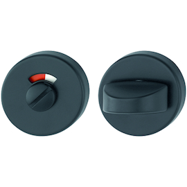 ENTREE ROND 42KVS ROUGE/BLANC WC - Ø52x9mm - noir mat-ep37-42mm-ergot fix-sc pvc Photo du produit