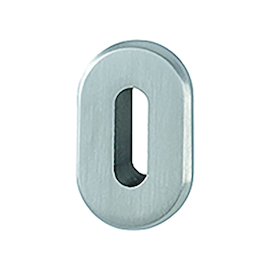 ENTREE OVALE MINI M846S BB - H46xL28xE3mm - noir mat Photo du produit
