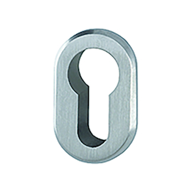 ENTREE OVALE MINI M846S PZ - H46xL28xE3mm - noir mat Photo du produit