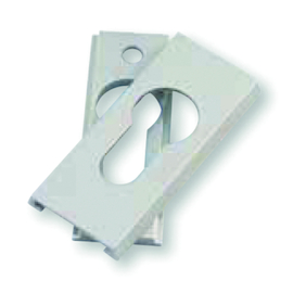 ENTREE RECTANGLE SECURITE 3006 FR342 - PZ - blanc - 33x65x9mm Photo du produit
