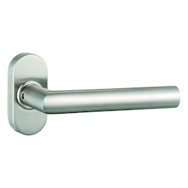 BEQUILLE DG61.ER.ORS.LT L-90° greenteQ ros ovale - avec ressort - sc métallique - inox Photo du produit