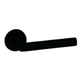 GN DE PORTE INT Qtec PLUS L-90° Ø19mm - ep40-60mm - ressort - noir mat - sc métal Photo du produit