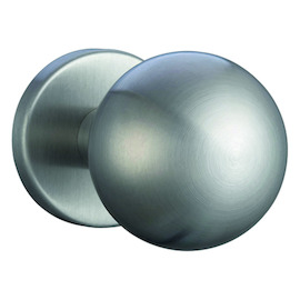 BOUTON RONDE FIXE SUR ROSACE stand alone greenteQ inox -  Ø55 - H92mm  - excl fix - rosØ55x10mm Photo du produit