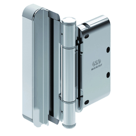 CHARNIERE R4 MOD10 pr BOIS Ø20mm - R9005 noir mat - 160kg-pr 10/12mm joint Photo du produit