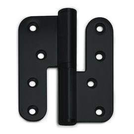 PAUMELLE 100/86 CA OUVERT Ø16mm - gauche - lame 3mm - R9005 noir mat Photo du produit
