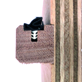 JOINT SD6577/4 PORTE INTERIEUR Qtec 12mm - rainure 3.7-4.3mm - noir Photo du produit