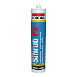 SILICONE SILIRUB P2 à peindre 300ml - blanc Photo du produit