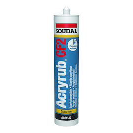 MASTIC ACRYRUB CF2 310ml - blanc - à peindre Photo du produit