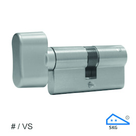 CYL. BOUT. Qtec 6 goup. PANN. LIBRE SKG2 B50/45 - CD - 5 clés réversible - carte code Photo du produit