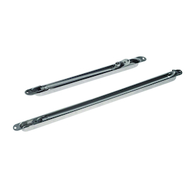 PASSE-CABLE INOX TONIC-LINE à encastrer LA24xE17xL260mm - angle < que 120° - INØ7,5mm Photo du produit
