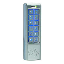 CLAVIER à CODE avec LECTEUR DE CARTE en applique -12/24V AC/DC-165x45x22mm-IP65-125KHz Photo du produit