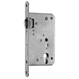 SERR ENT (486) 311 A ROUL PZ réversible   65E - têt 24x235 - INOX - gâche incl Photo du produit