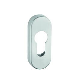 ENTREE OVALE SECURITE PZBR9 FR DB3201ZW - PZ - 74x33x9mm - R9005 noir mat Photo du produit