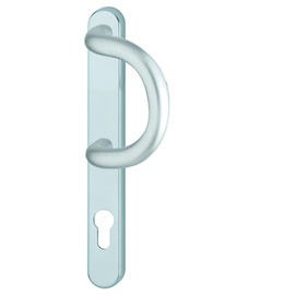 DEMI-GN TIRANT 538G EXT. 3347 92PZ - H245xL30xE10 - F9 inox look - ép. 72-82mm Photo du produit