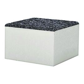 CALE DE TRANSPORT XPS greenteQ styrodur C + feutre - 48x48x30+2mm Photo du produit
