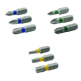 BITS greenteQ pour machines standard (non à choc) PH1 - 50mm - pack de 10pcs Photo du produit