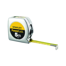 METRE RUBAN STANLEY POWERLOCK 33932 19mm - 5M - avec fenêtre pr lecteur directe -EG II Photo du produit