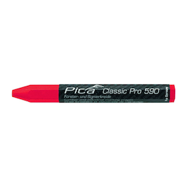 CRAIE DE CIRE TRES GRASSE 280gr - Ø12mm - rouge - pierre,beton,l'acier brut Photo du produit