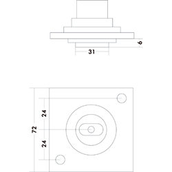 PIVOT DU HAUT AILE 8062 pr BTS à double action - réglable Photo du produit BIGSKZ L