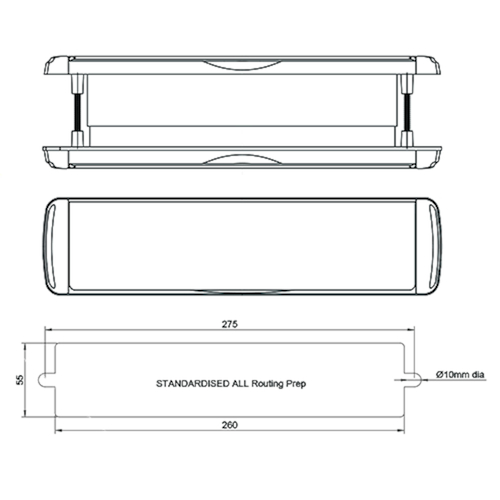 ENTREE LETTRES INOX greenteQ INT+EXT   325(256)x78(45)mm - ép.40-80 - avec tunnel+brosse Photo du produit BIGSKZ L