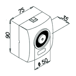 CONTRE-PLAQUE 01805Z pr electro-aimant 19001 Ø55mm - 65x65mm - L53mm - zingué Photo du produit BIGSKZ L