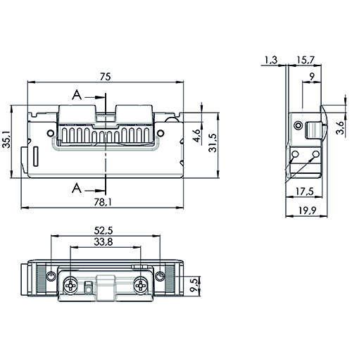 GÂCHE ÉLECTRIQUE RYA01R090 guide du loquet 9mm - 6-12V CA/CC - émiss cour - FaFix - G/DR Photo du produit BIGSKZ L