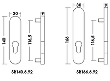 KIT-FIX ENTREE CYLINDRE PZ SR166.6.92 PZ - H166mm - 92PZ - pr tirant EA Photo du produit BIGSKZ L