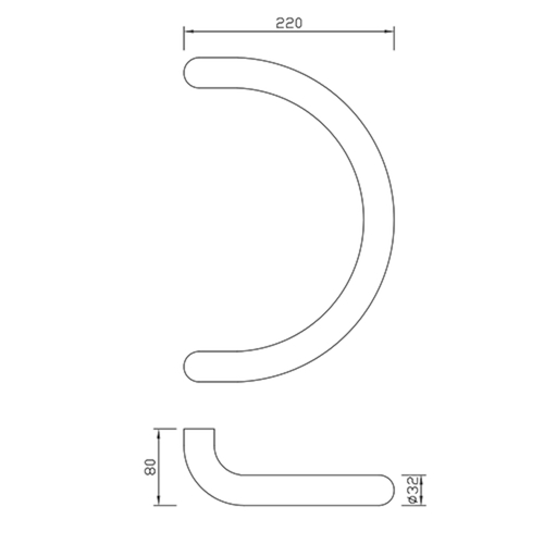 TIRANT TG 10.ER.GKH D-déporté greenteQ  Ø32 - ax300/TL332 - incl fix - inox Photo du produit BIGSKZ L