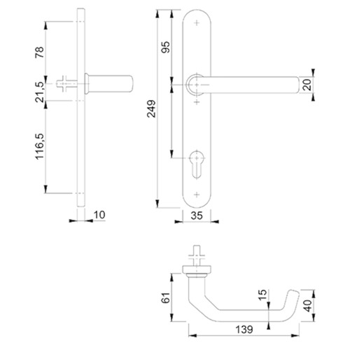 DEMI GN SEC. INT. LIVERPOOL SN 3357SN 92PZ - 245x35 - inox Photo du produit BIGSKZ L