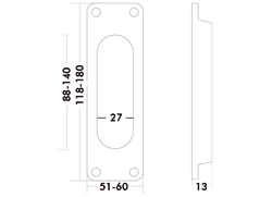 CUVETTE OVALE  120x60mm - 4 trous - inox Photo du produit BIGSKZ L
