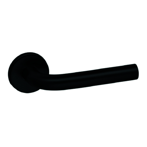 DEURKRUKGN Qtec PLUS L-afgerond Ø19mm - dd40-60mm - veer - zwart mat - staal onder Productafbeelding BIGPIC L