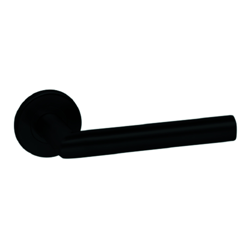 DEURKRUKGN Qtec PLUS L-gelast Ø19mm - dd40-60mm - veer - zwart mat - staal onder Productafbeelding BIGPIC L